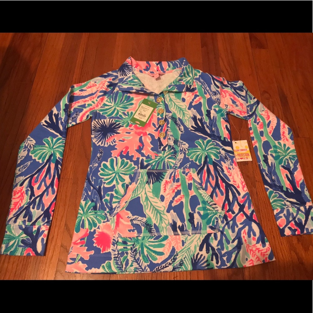 NWT Lilly Pulitzer jet stream captain popover